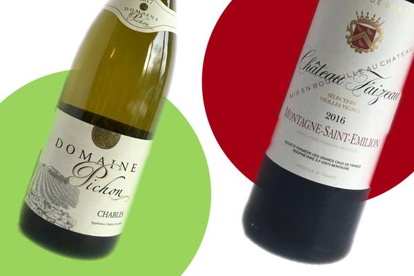 Two wines to try: a classic Chablis and a rich Bordeaux