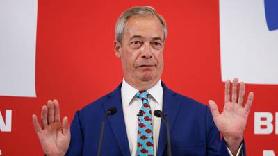 Farage gives backing to DUP election candidates despite his party’s alliance with TUV