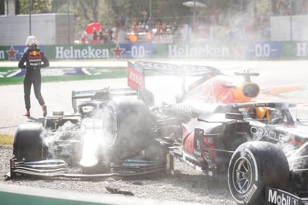 Hamilton and Verstappen crash out of Italian GP as Ricciardo wins