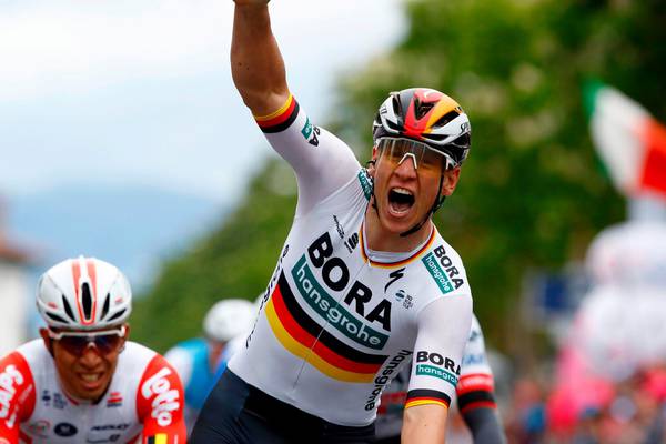 Pascal Ackermann wins second stage in dream Giro d’Italia debut