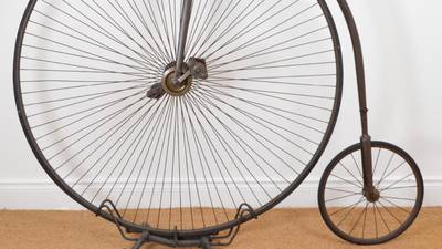 Swerve fuel inflation on this magnificent 19th-century penny farthing