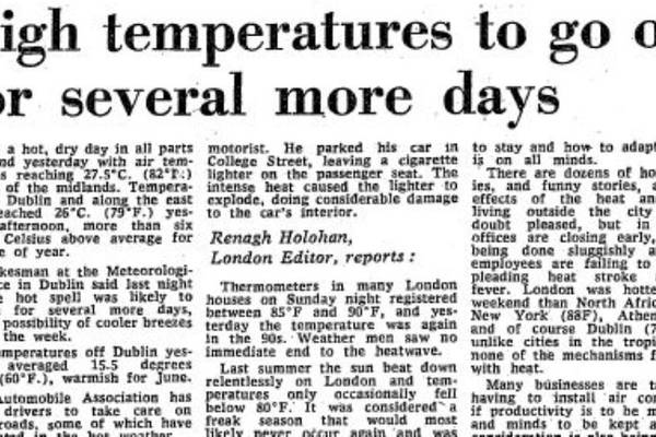 Heatwave nostalgia: Ireland’s sizzling summer of 1976