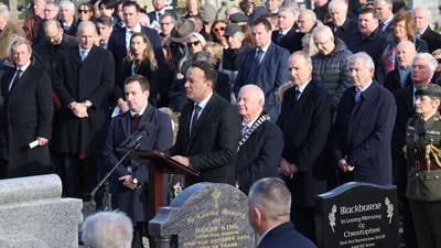 John Bruton was ‘a statesman of unshakeable integrity,’ Taoiseach says at graveside oration