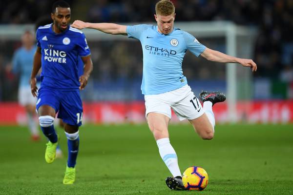 Manchester City’s Kevin De Bruyne in contention to face Liverpool