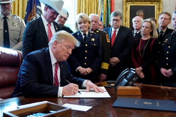 Donald Trump vetoes measure blocking border wall emergency