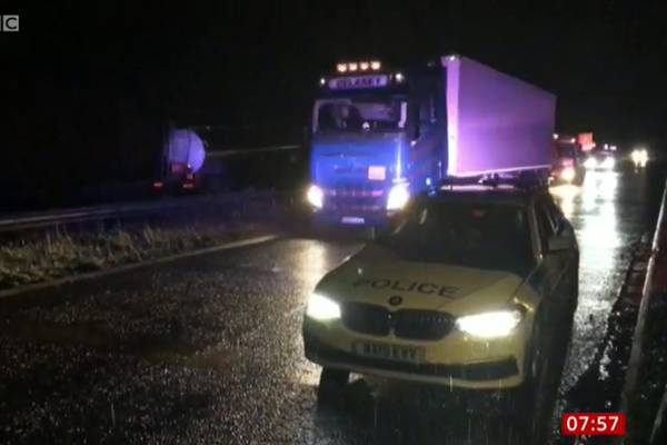 Irishman released without charge after 15 migrants found in back of truck