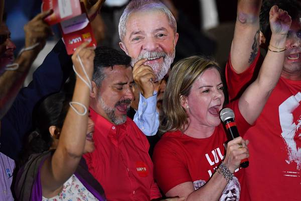 Brazil’s Workers Party names jailed Lula de Silva as presidential hope