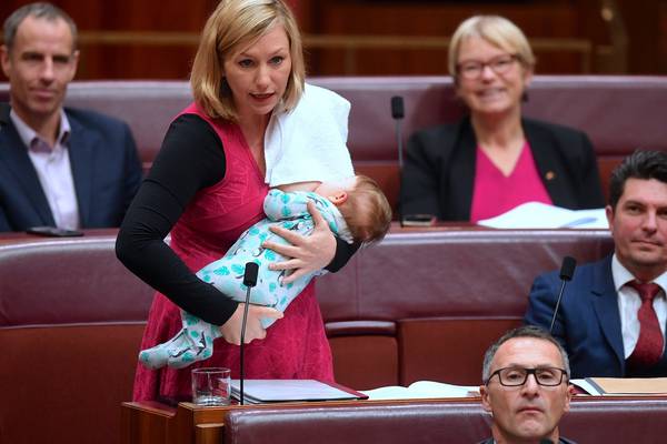 Australian senator makes breastfeeding history while addressing parliament