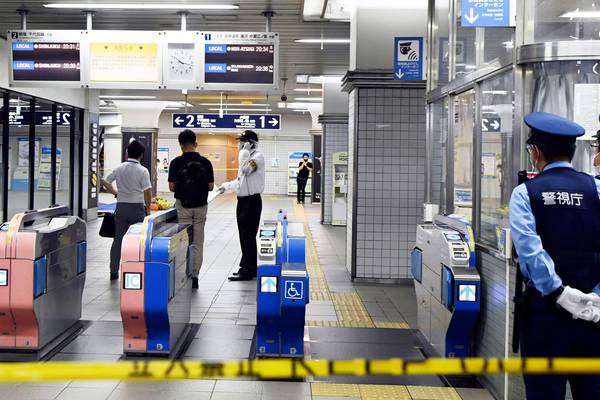 Man arrested after stabbing at least 10 passengers on Tokyo train
