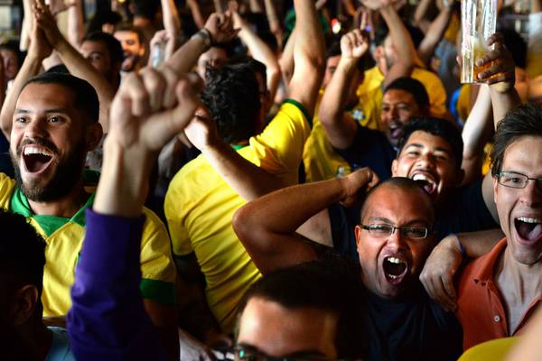 Spirits high as Brazilian fans toast Neymar and Co