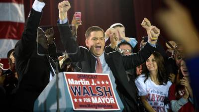 Boston mayor credits  Irish aunts with his victory