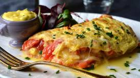 Omelette with lobster and tarragon