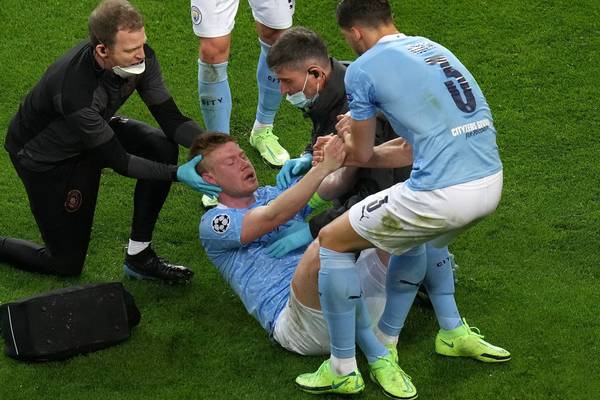Kevin De Bruyne out of hospital with fractured nose and eye socket