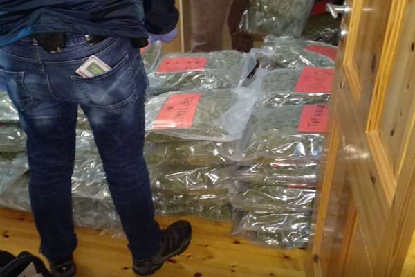 Cannabis worth €2.5m and two grenades seized by gardaí in Co Meath