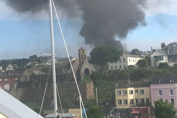 Fire breaks out at disused hotel in Howth