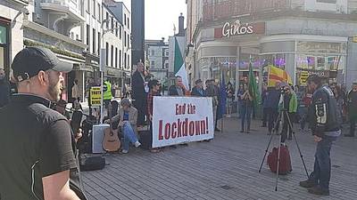 Covid-19: Cork anti-lockdown rally rails against ‘enslavement’