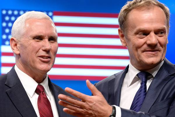 Mike Pence in Brussels pledges ‘strong commitment’ to EU