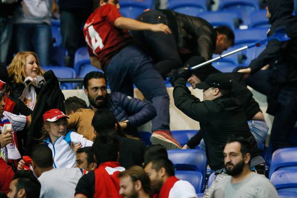Crowd violence delays Lyon’s Europa League game with Besiktas