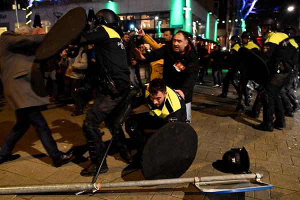 Diplomatic row deepens as Turks clash with riot police