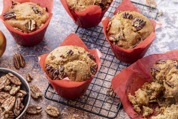 Apple and pecan muffins: a homely and comforting treat