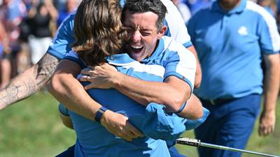 Ryder Cup: Europe dominate USA as Rory McIlroy wins both his matches