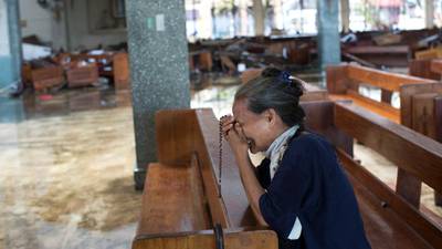 Irish churches hold special collections for people in   Philippines and Syria