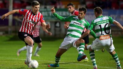 Derry City sink Shamrock Rovers by single goal