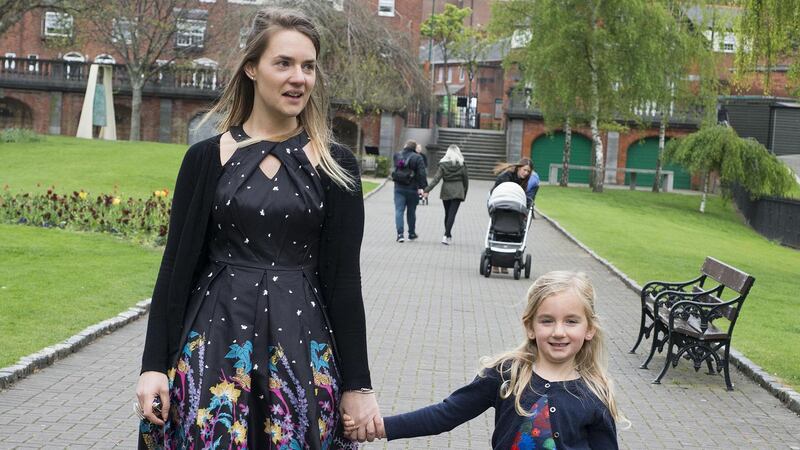 Marianela Davico with her daughter Keela (6). Photograph: Dave Meehan