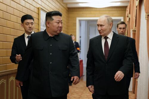 Putin visits North Korea amid growing concern over alleged arms trade