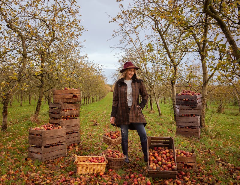 Siobhan Donohoe at Highbank Organic Orchards. Photograph: Ruth Calder Potts