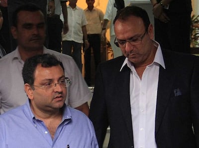 Cyrus Mistry with his brother Shapoor Mistry. Retaining his spot at the top of Ireland’s wealth pyramid last year was Shapoor Mistry, the owner of Indian construction and engineering giant Shapoorji Palonji. Photograph: Bhushan Koyande/Hindustan Times via Getty Images