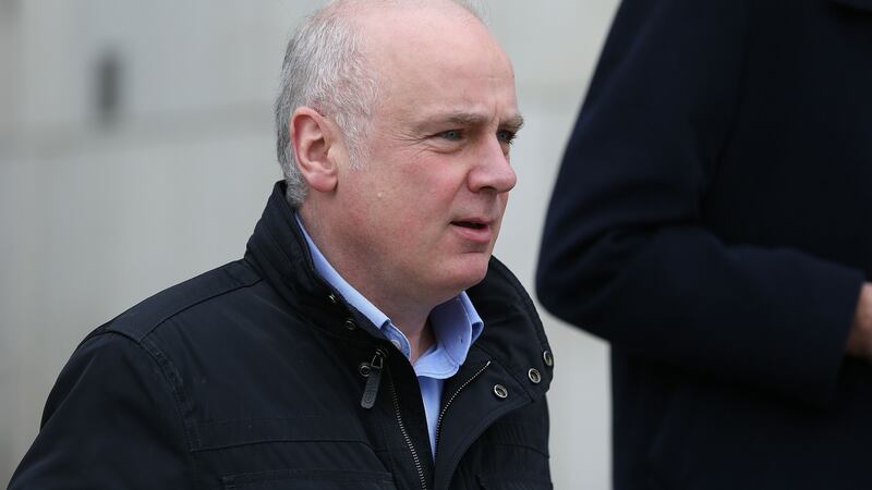 Former Anglo Irish Bank chief executive  David Drumm (51) arrives at the Dublin Circuit Criminal Court. Photograph: Collins Courts.