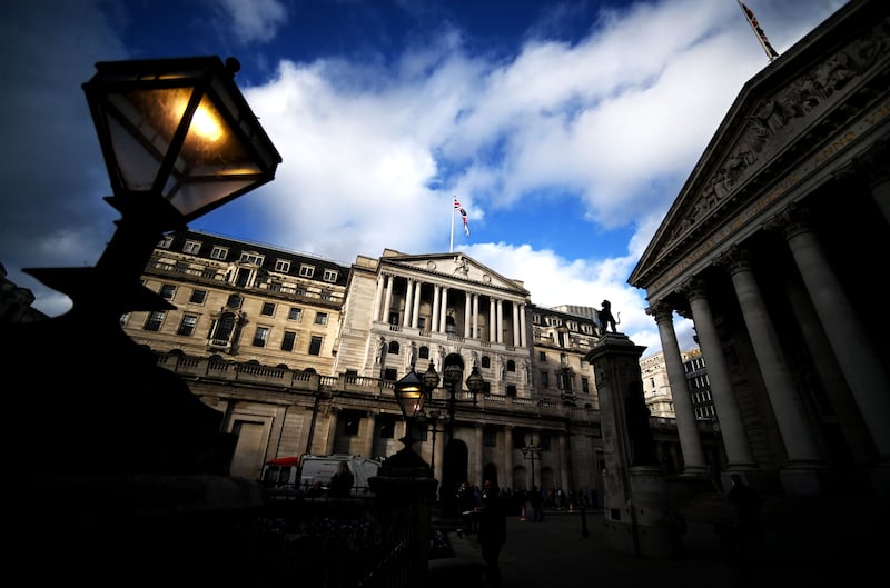  The Bank of England. Photograph:@ Neil Hall/EPA