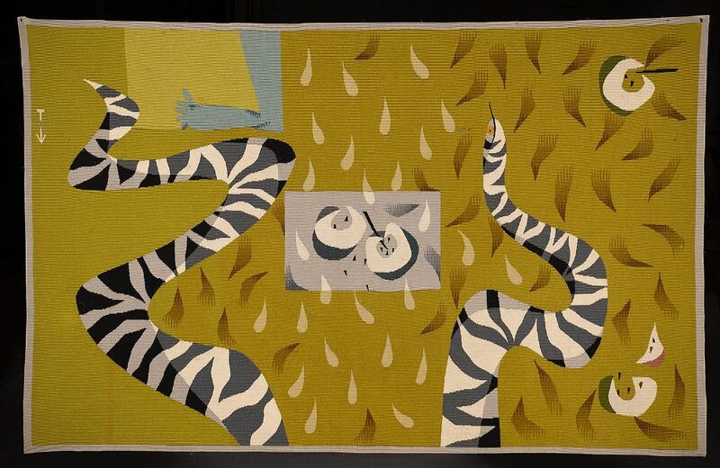 Eden, a 1952 tapestry by Irish artist Louis le Brocquy