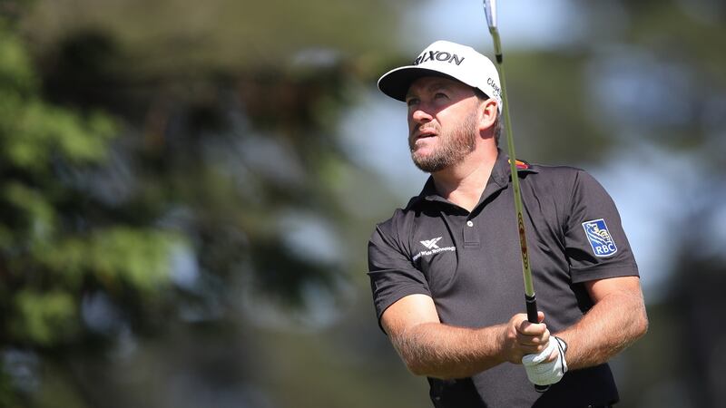 Graeme McDowell during the second round of the 2020 PGA Championship at TPC Harding Park. Photograph: Getty Images