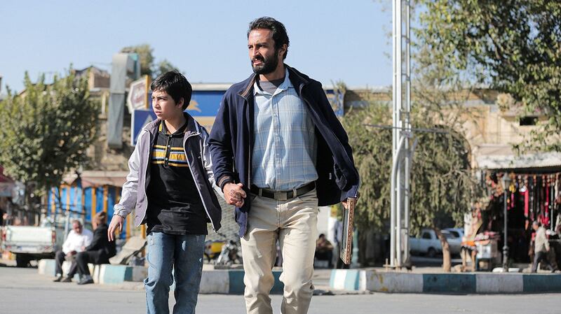 Amir Jadidi (right) in A Hero