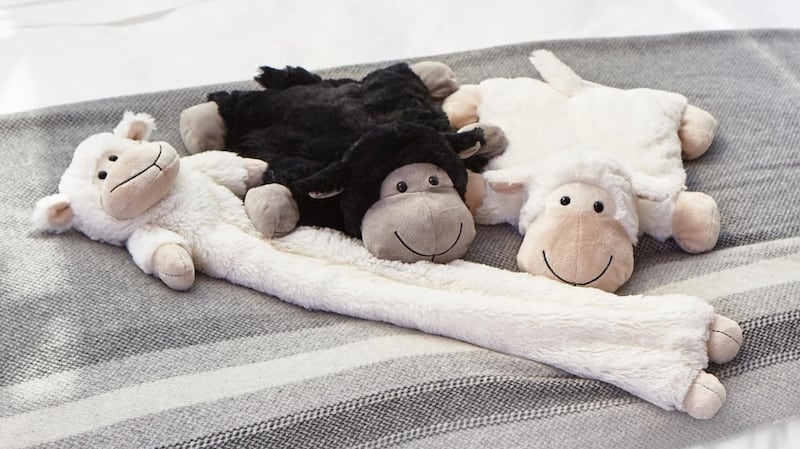 Francis Brennan’s cuddly sheep hot water bottles