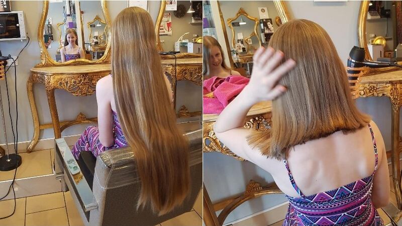 As well as donating her hair to the Rapunzel Foundation, Anna has raised more than €500 for Barretstown.