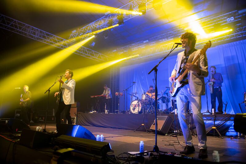 The Stunning playing the Heineken Big Top stage. Photograph: Andrew Downes/Xposure