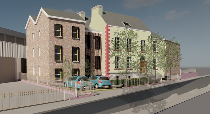 Computer image of Royal Canal House side extension feasibility