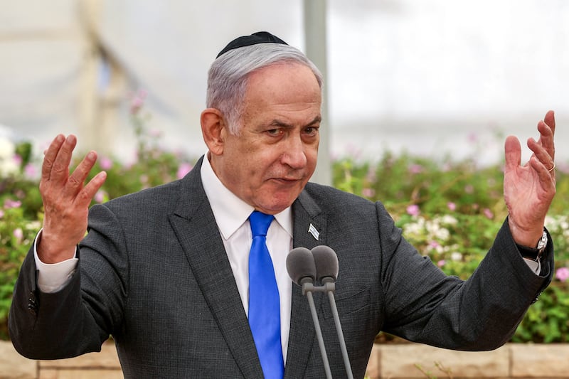 Israeli prime minister Binyamin Netanyahu. Photograph: Shaul Golan/Pool/AFP via Getty