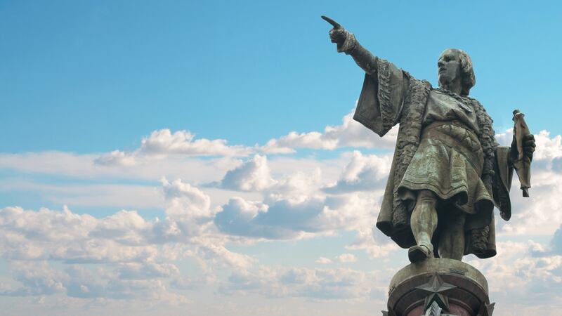 A Christopher Columbus monument in Barcelona. Photograph: iStock