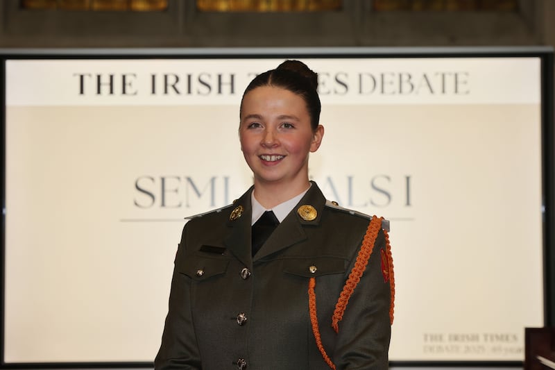 Irene Kellegher of the Cadet School. Photograph: Alan Betson
