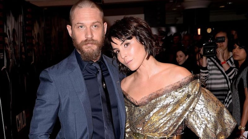 Tom Hardy and Noomi Rapace at the premiere of Child 44.