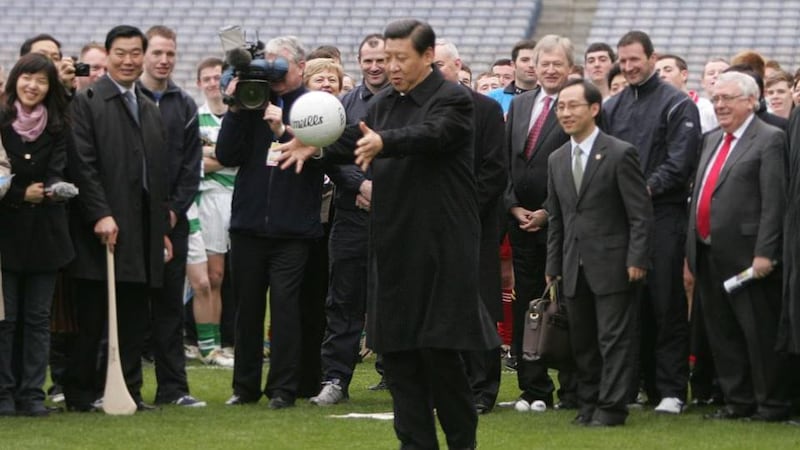 Xi Jinping visits Croke Park in 2012, before his election as president of China. Photograph: Alan Betson