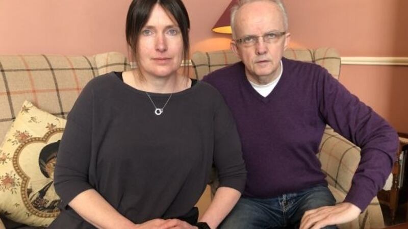 Ann Kean and Patrick Halpin at Aberdeen Lodge on Thursday. Photograph: Bryan O’Brien