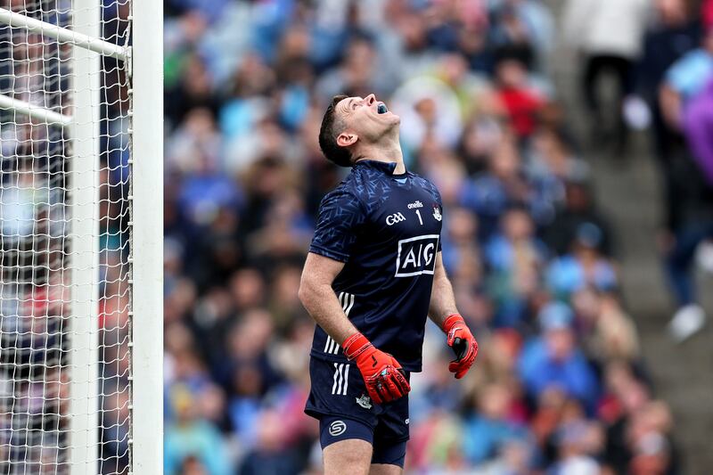 Stephen Cluxton, at 41, is part of a glorious era for Dublin but is also evidence that the county will soon enter a new phase. Photograph: Laszlo Geczo/Inpho