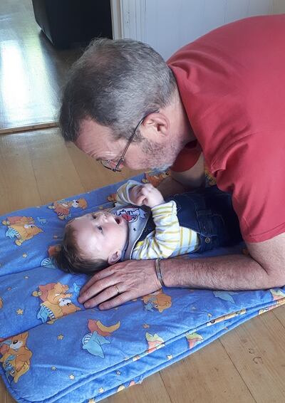 Enda and grandson Tadhg.