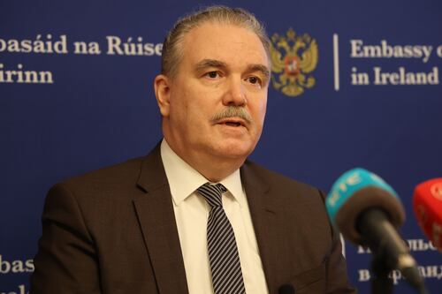 Charlie Flanagan calls for expulsion of Russian ambassador over ‘Nazi ideology’ claims
