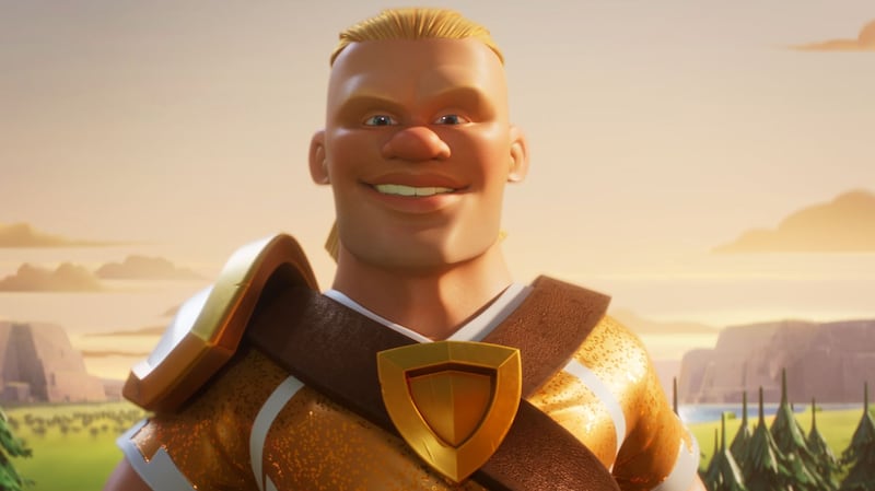 The Erling Haaland character in Clash of Clans. Photograph: Supercell